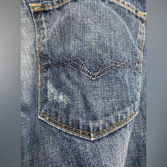 EUC MEN’S GUESS DISTRESSED MEDIUM JEANS DESMOND RELAXED FIT 36x32 - Picture 6 of 14